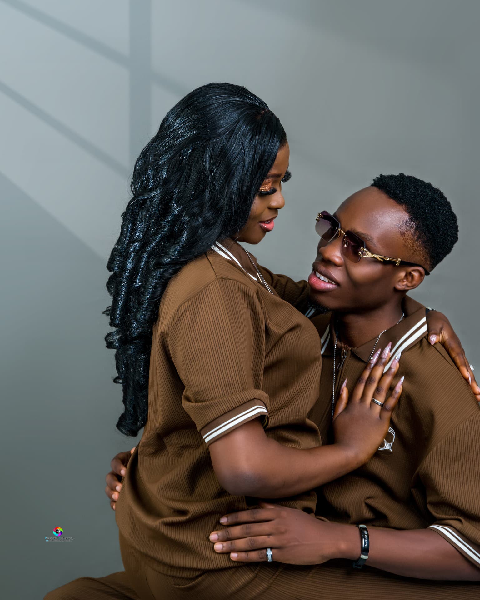 Jephthah and Josephine sharing a loving look